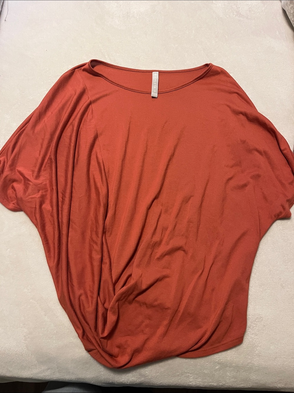 Athleta Burnt Orange Dolman Tunic Top